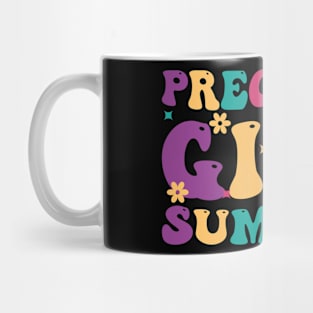 Pregnant Girl Summer Baby Shower Pregnancy Reveal Mug